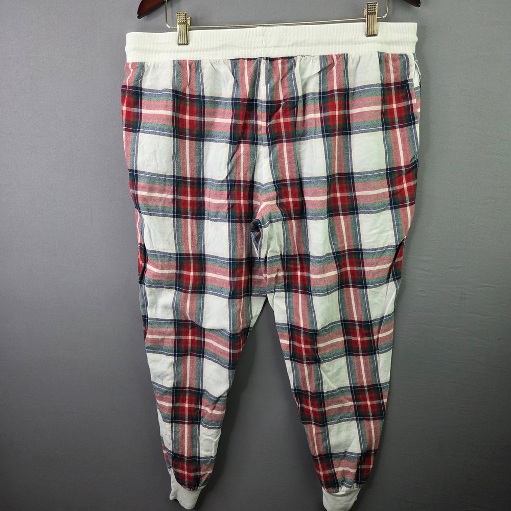 Stars Above Pajama Pants Womens XL Red Plaid Perfectly Cozy Flannel Joggers - Picture 8 of 8